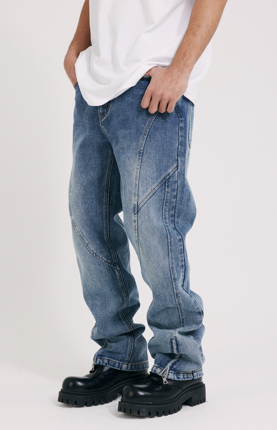 ANTIDOTE Washed Deconstruction Jeans