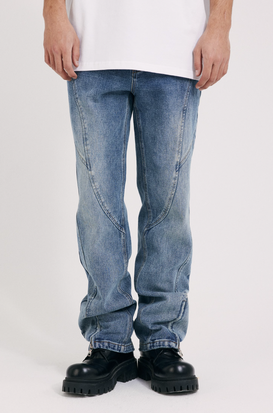 ANTIDOTE Washed Deconstruction Jeans