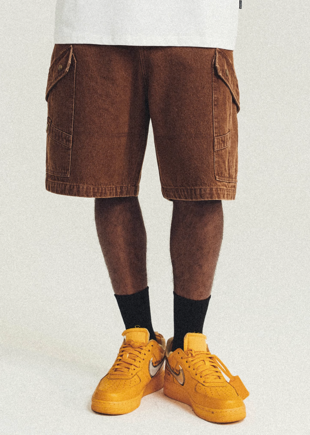 ANTIDOTE Washed Denim Multi Pocket Shorts