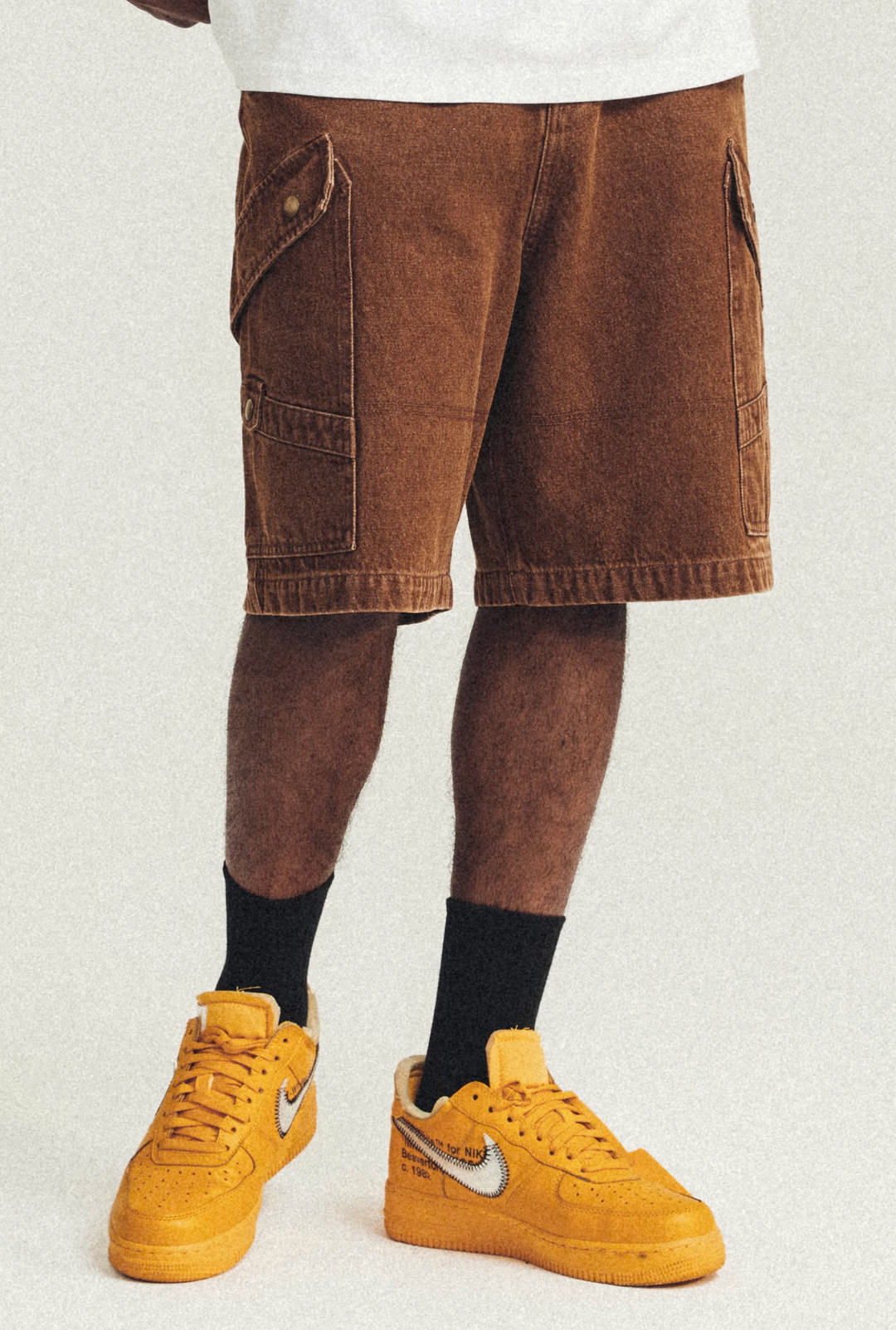 ANTIDOTE Washed Denim Multi Pocket Shorts