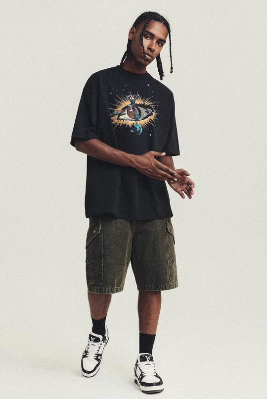 ANTIDOTE Washed Denim Multi Pocket Shorts