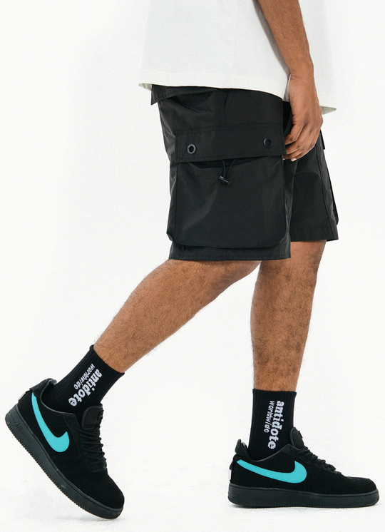 ANTIDOTE Pocket Structured Nylon Work Shorts