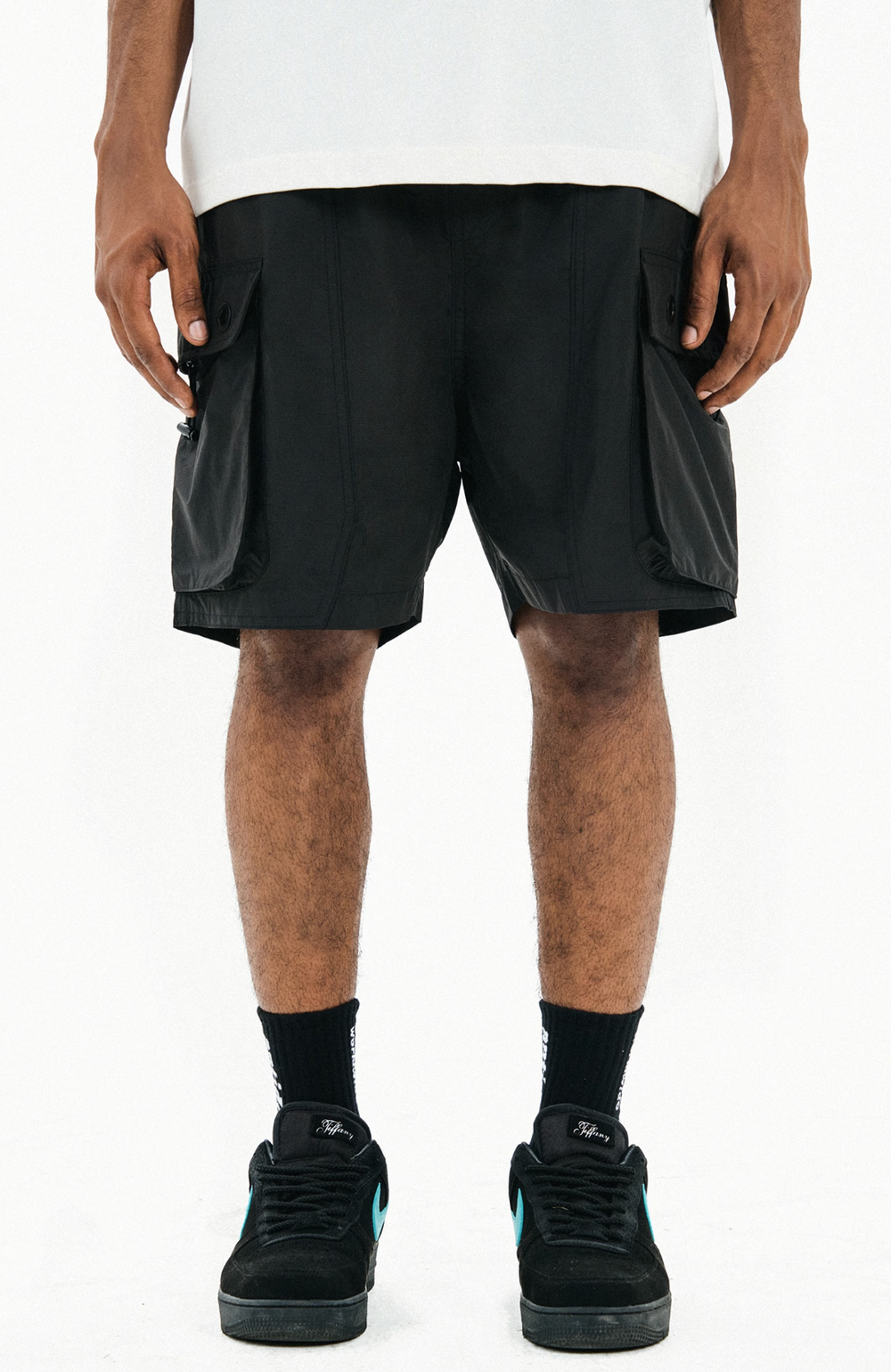ANTIDOTE Pocket Structured Nylon Work Shorts