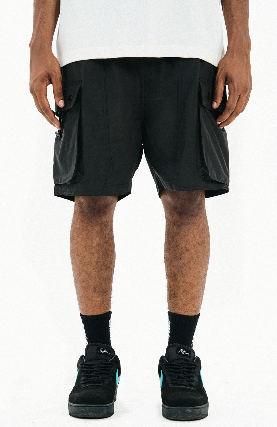 ANTIDOTE Pocket Structured Nylon Work Shorts