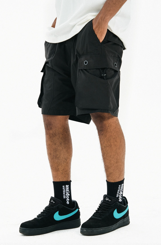 ANTIDOTE Pocket Structured Nylon Work Shorts