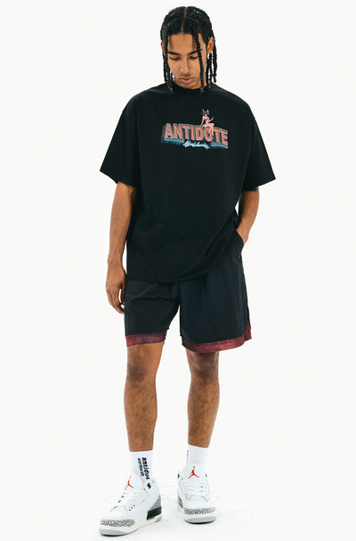 ANTIDOTE Hipster Colorblocked Shorts