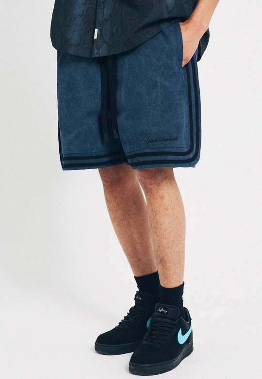 ANTIDOTE Washed Side Stripe Shorts