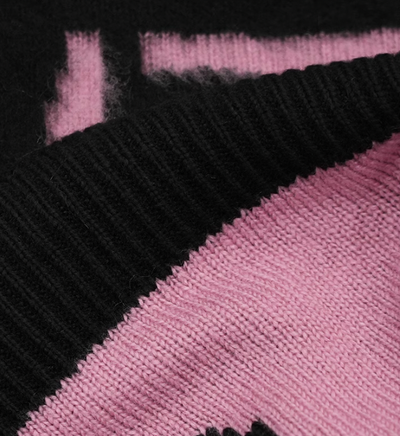 ANTIDOTE Scrunchy Slogan Knit Sweater