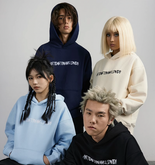 ANTIDOTE Letter Embroidery Hoodie