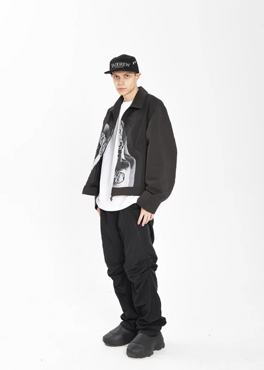 YADcrew Rabbit Lace Embroidery Digital Printing Jacket