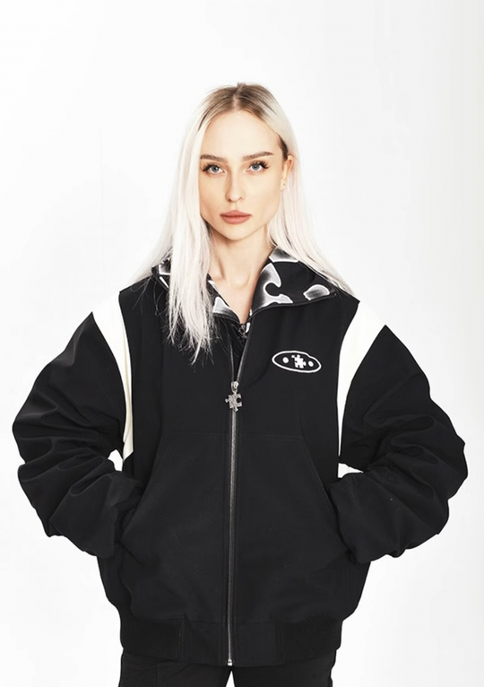 YADcrew 3D Embroidery Air Force Jacket