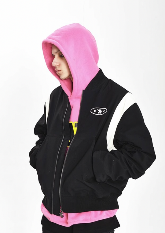 YADcrew 3D Embroidery Air Force Jacket