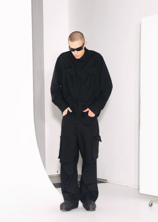 YADcrew Folded Long Sleeved Shirt