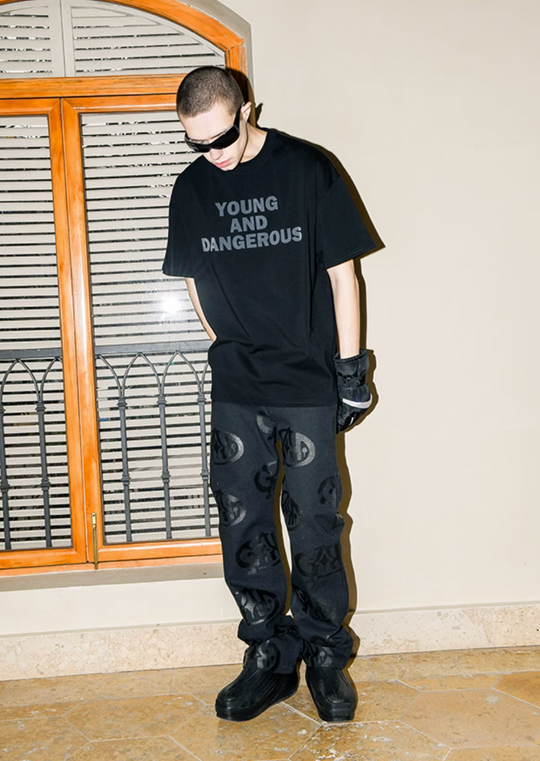 YADcrew "Bright Star" Logo Full Print Pants