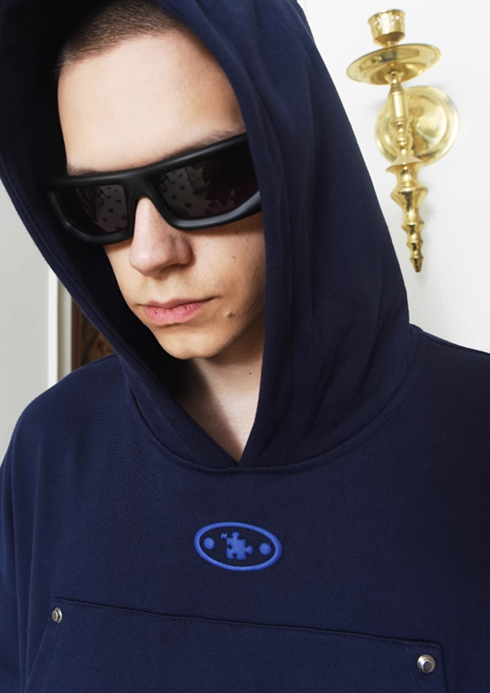 YADcrew Double Pocket Deformable Hoodie