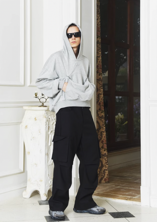 YADcrew Double Pocket Deformable Hoodie