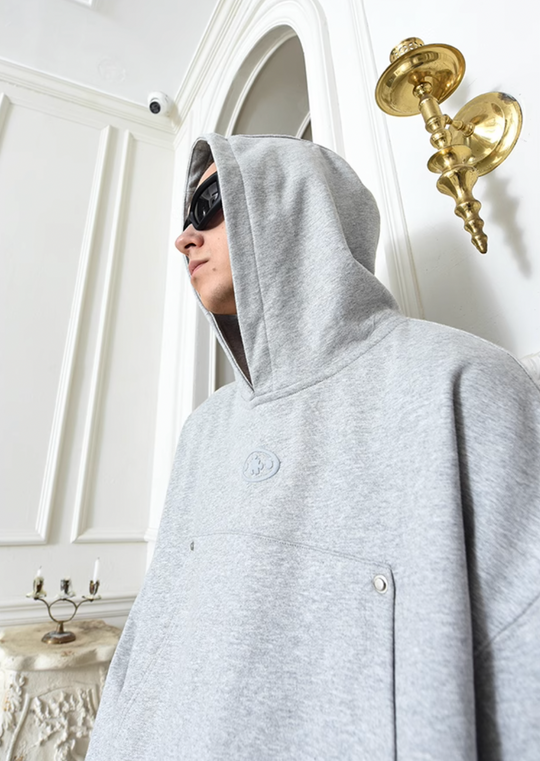 YADcrew Double Pocket Deformable Hoodie