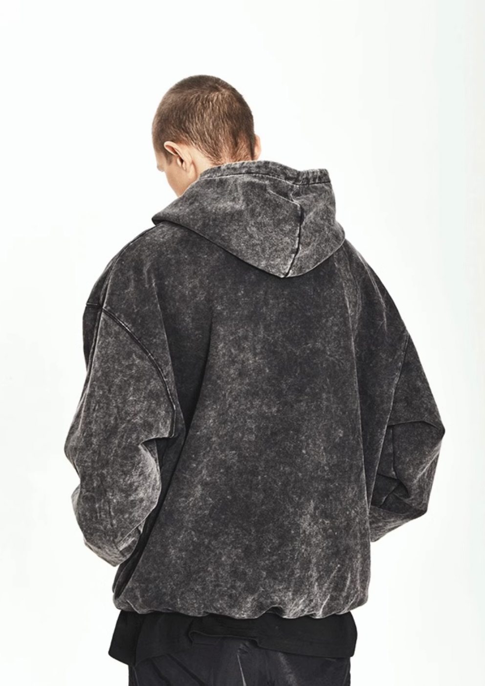 YADcrew Heavy Duty Washed Puzzle Hoodie