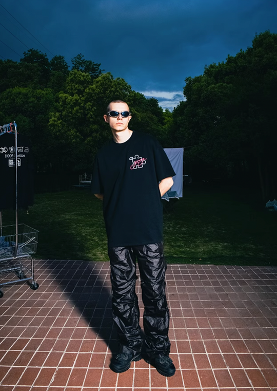 YADcrew Embroidery Applique Tee