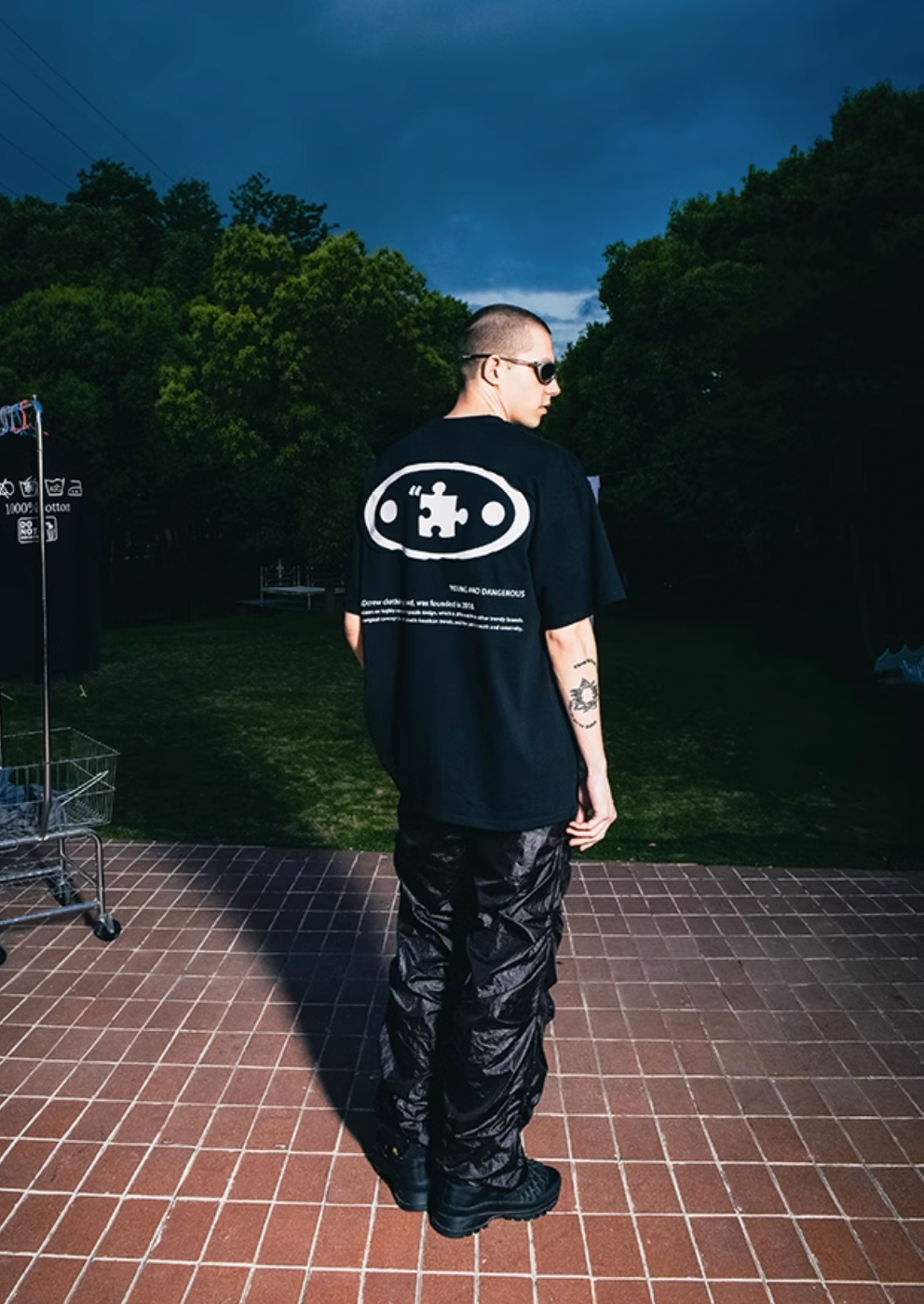 YADcrew Embroidery Applique Tee