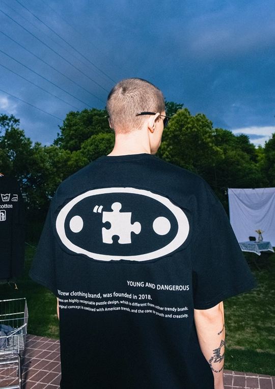 YADcrew Embroidery Applique Tee