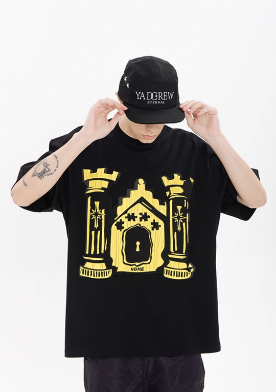 YADcrew Turtle Pulp Old Print Tee