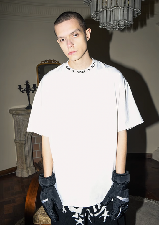 YADcrew Ribbed Jacquard Process Tee