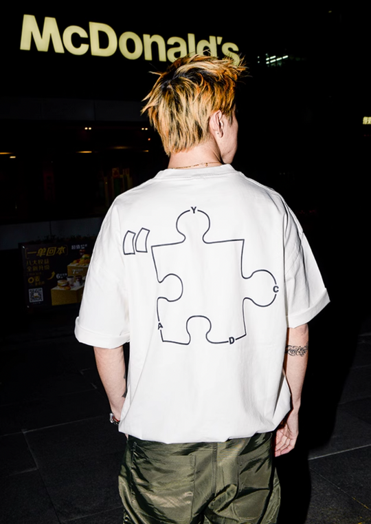 YADcrew Citation Jigsaw Basic Tee