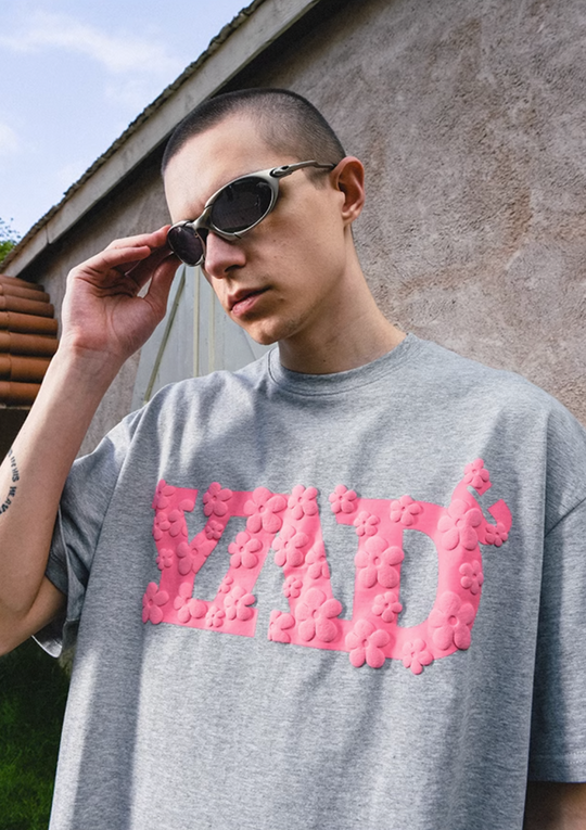 YADcrew 'Peach Blossom Luck' foam Tee