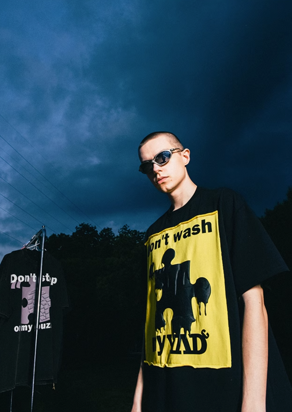 YADcrew "Don't Wash Me YAD" Puzzle Printed Tee