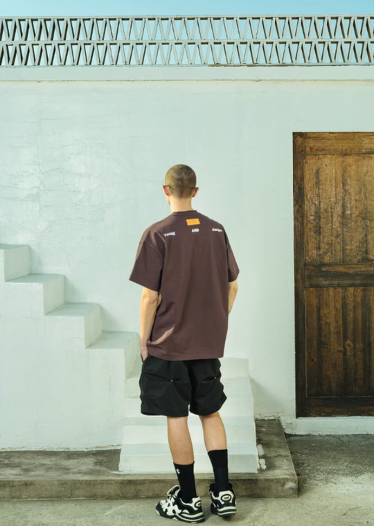 YADcrew Citation Embossed Puzzle Print Tee