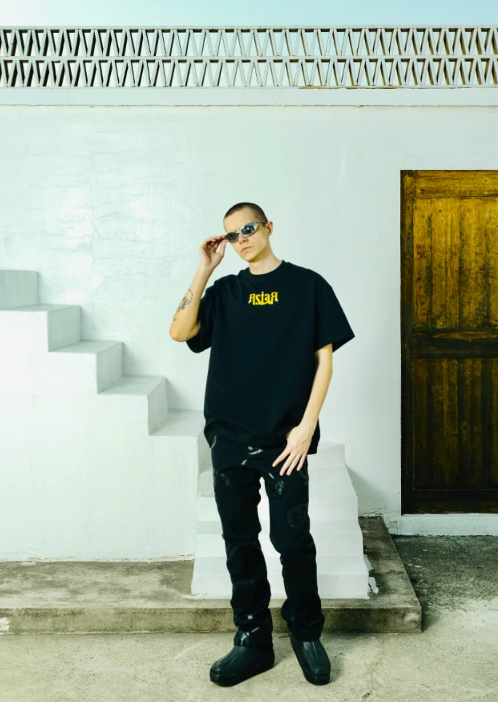 YADcrew R-STAR Full Star Printed Tee