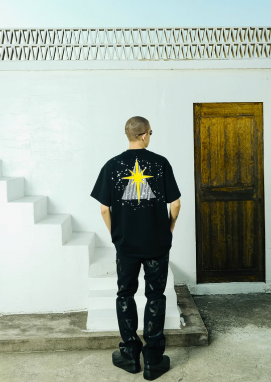 YADcrew R-STAR Full Star Printed Tee