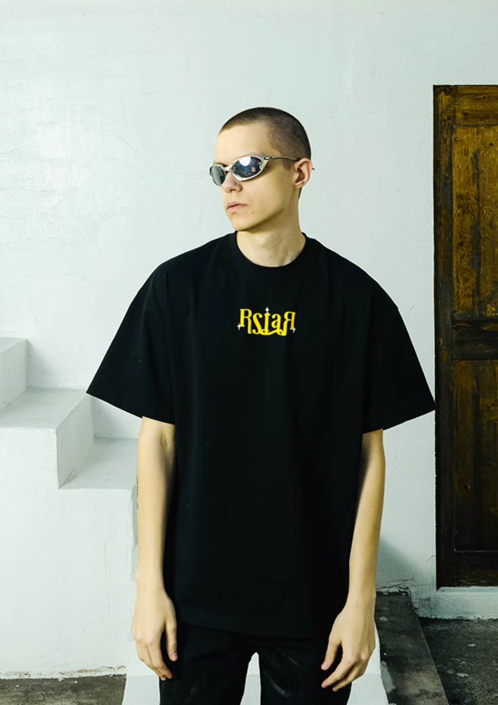 YADcrew R-STAR Full Star Printed Tee