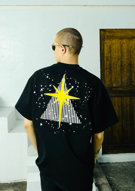 YADcrew R-STAR Full Star Printed Tee