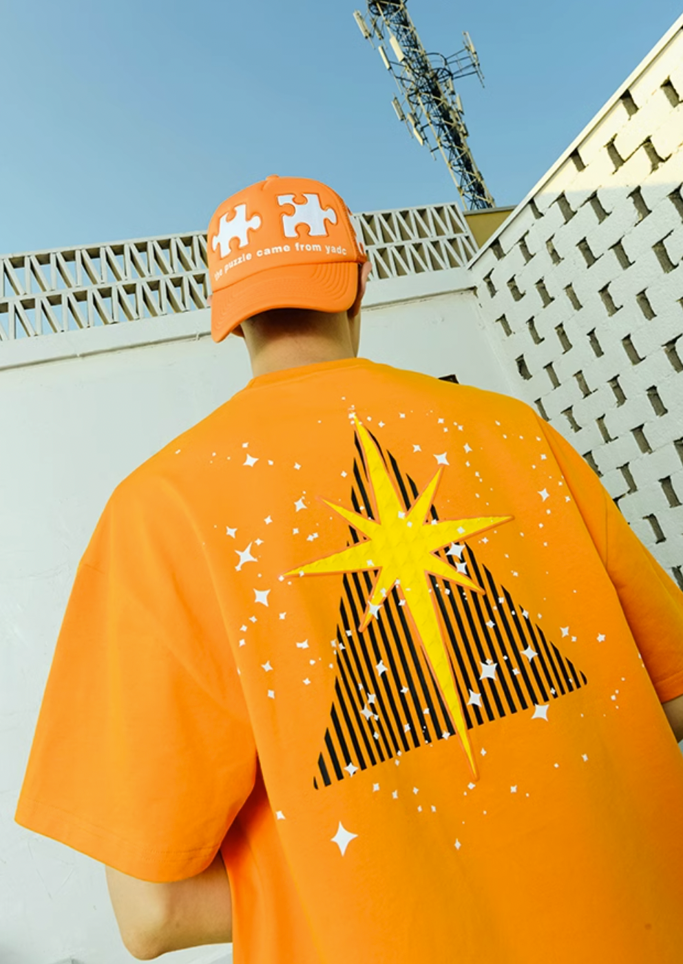 YADcrew R-STAR Full Star Printed Tee