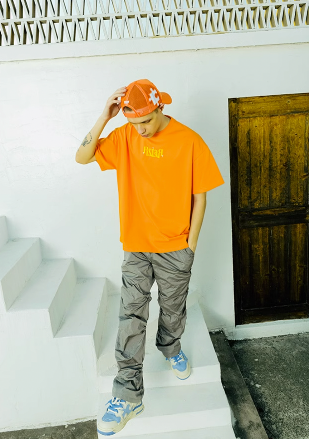 YADcrew R-STAR Full Star Printed Tee