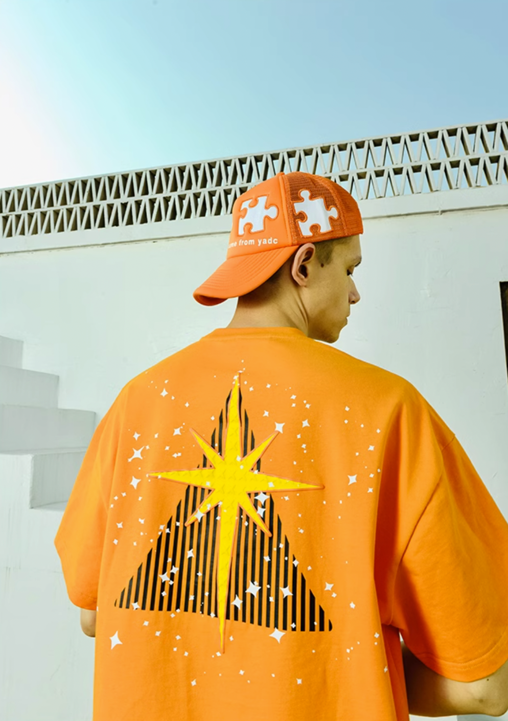 YADcrew R-STAR Full Star Printed Tee