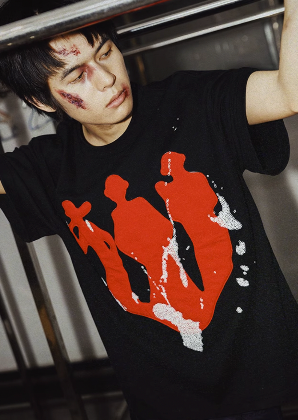 YADcrew Silhouette 3D Patch Tee