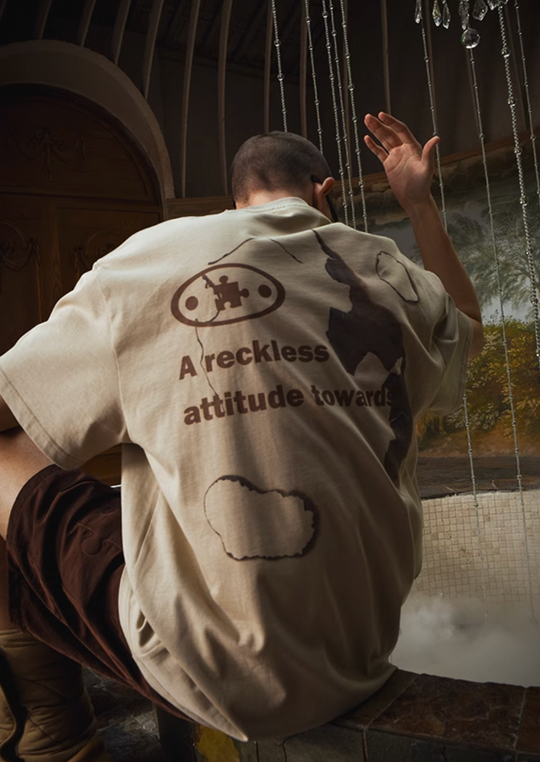 YADcrew Flame Reborn Jigsaw Skull Tee