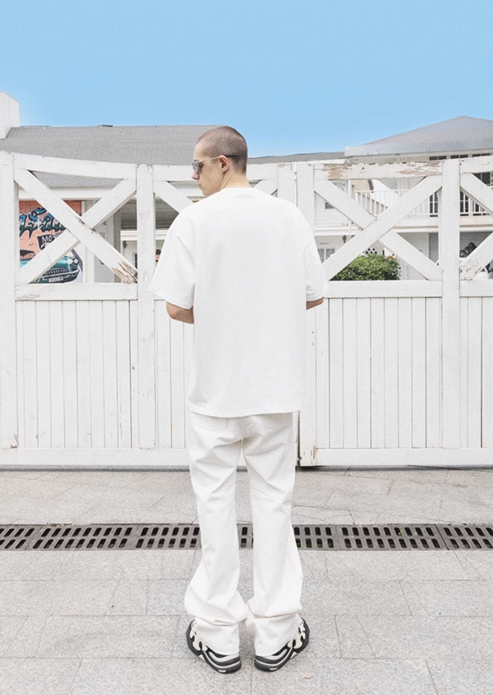 YADcrew Jigsaw Rhinestone Galaxy Tee