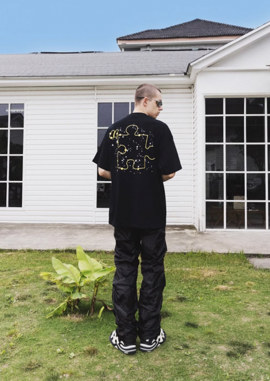 YADcrew Jigsaw Black Hole Tee
