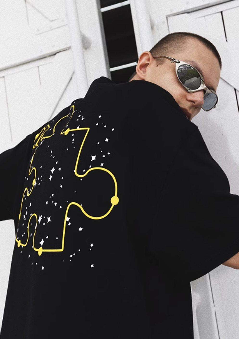 YADcrew Jigsaw Black Hole Tee