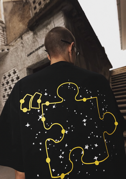 YADcrew Jigsaw Black Hole Tee