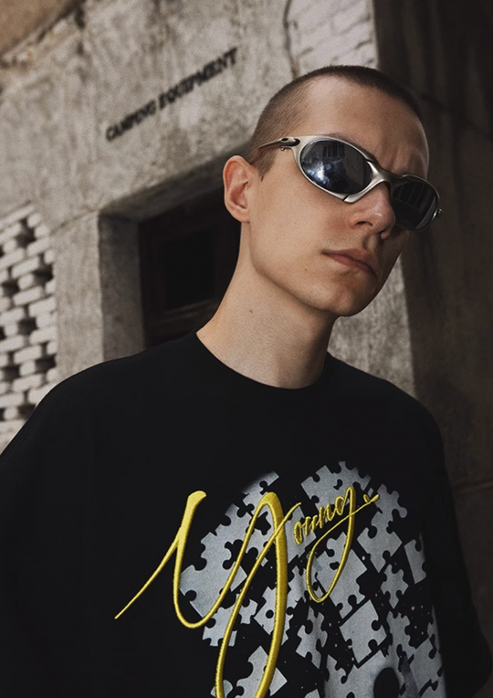 YADcrew Jigsaw Black Hole Tee