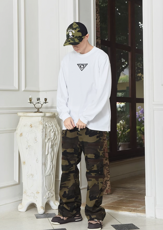 YADcrew Baroque Puzzle Long Sleeved Tee