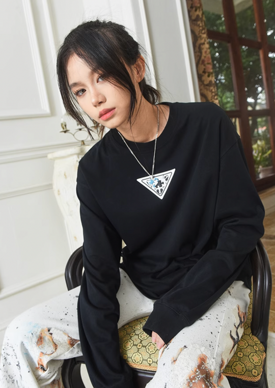 YADcrew Baroque Puzzle Long Sleeved Tee