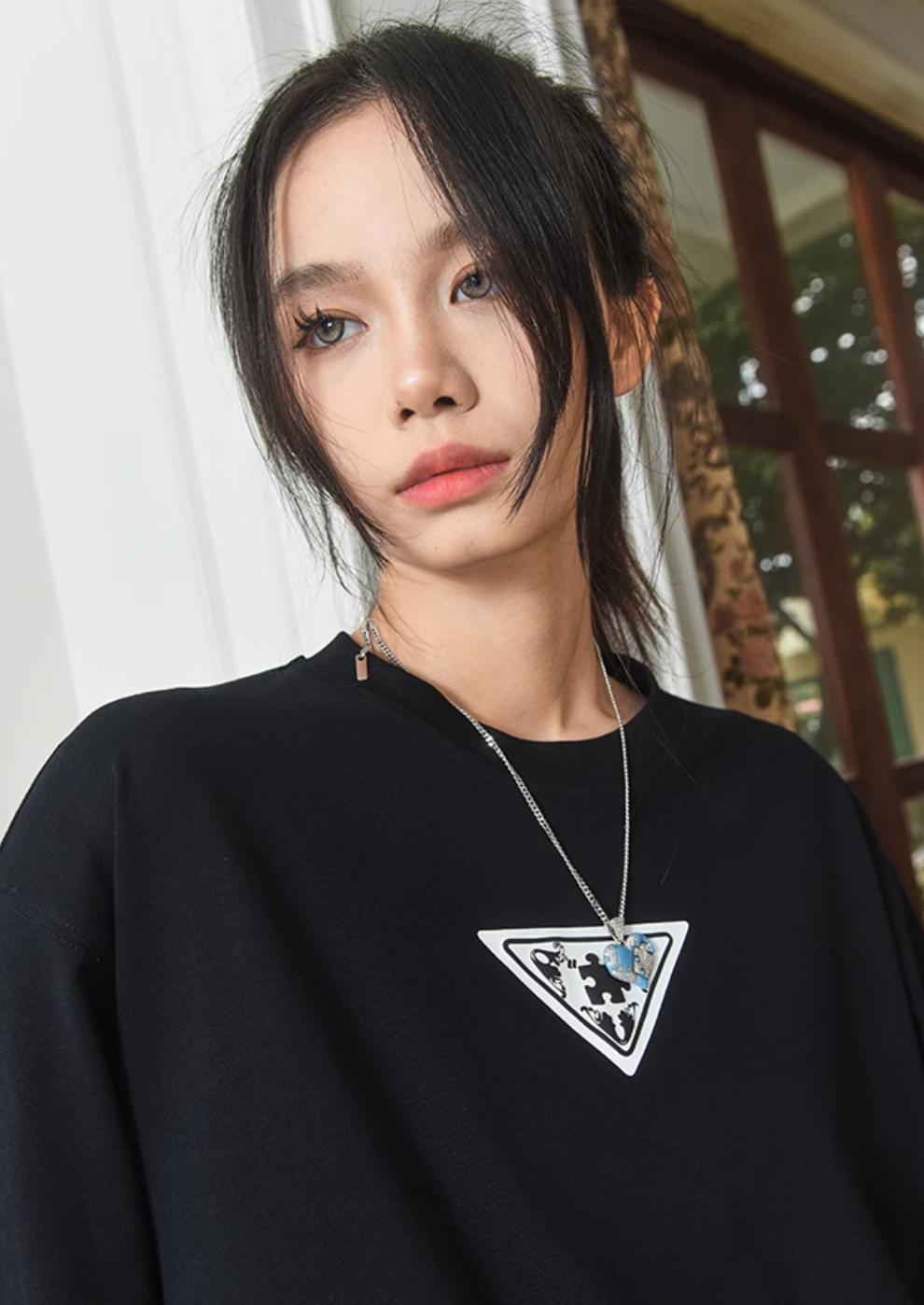 YADcrew Baroque Puzzle Long Sleeved Tee
