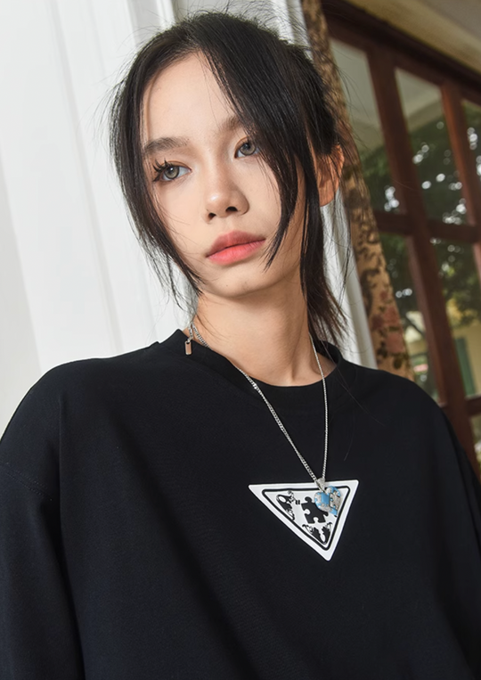 YADcrew Baroque Puzzle Long Sleeved Tee