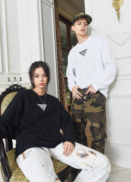 YADcrew Baroque Puzzle Long Sleeved Tee